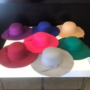 Floppy Wide Brim Hats (Color Teal/Green Only)